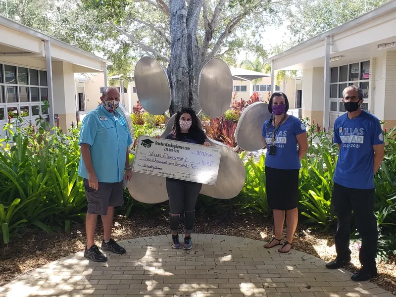 Over $1500 donation given to Villas Elementary!